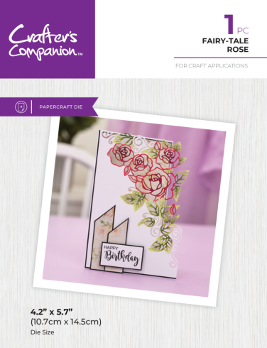 Crafters Companion - Stanzschablone "Fairy-tale Rose" Dies
