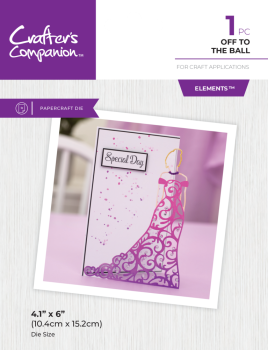 Crafters Companion - Stanzschablone "Off to the Ball" Dies