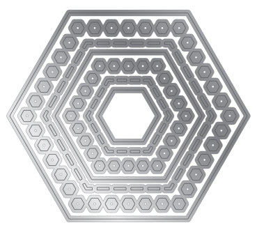 Crafters Companion - Stanzschablone "Nesting Hexagons" Dies