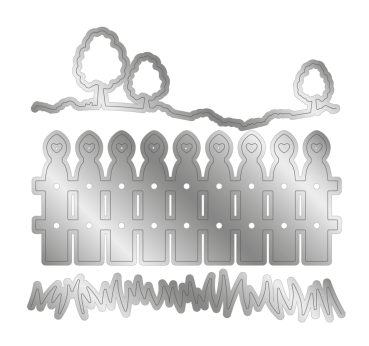 Crafters Companion - Stanzschablone "Pretty Pickett Fence" Dies