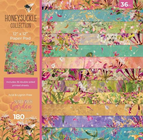 Crafters Companion - Designpapier "Honeysuckle" Paper Pack 12x12 Inch - 36 Bogen