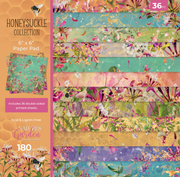 Crafters Companion - Designpapier "Honeysuckle" Paper Pack 6x6 Inch - 36 Bogen