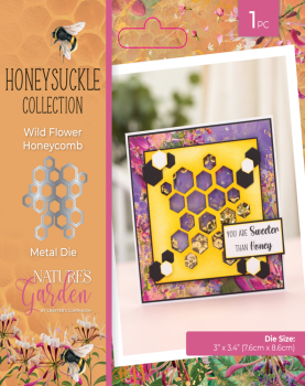 Crafters Companion - Stanzschablone "Wildflower Honeycomb" Dies