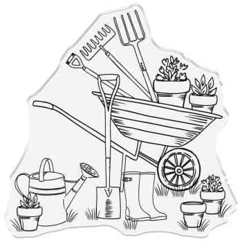 Crafters Companion - Stempel "Garden Time" Clear Stamps