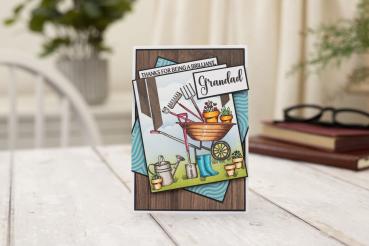 Crafters Companion - Stempel "Garden Time" Clear Stamps