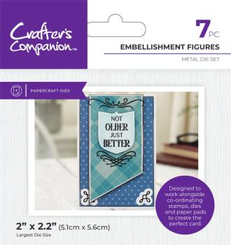 Crafters Companion - Stanzschablone "Embellishments Figures" Dies