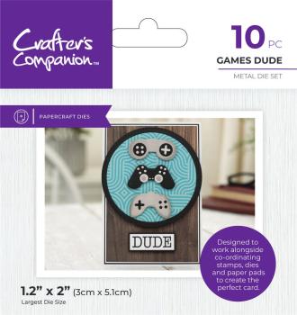 Crafters Companion - Stanzschablone "Games Dude" Dies
