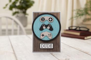 Crafters Companion - Stanzschablone "Games Dude" Dies