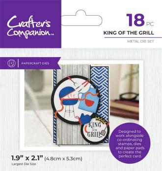 Crafters Companion - Stanzschablone "King of the Grill" Dies