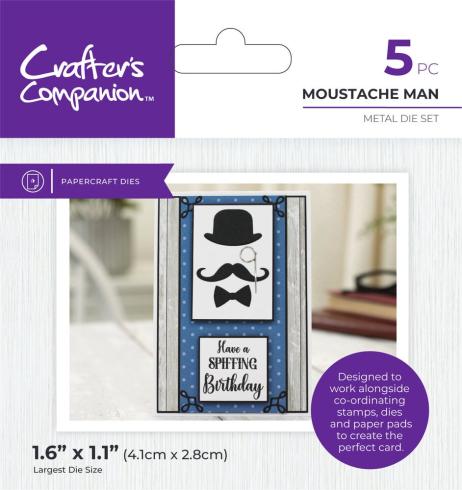 Crafters Companion - Stanzschablone "Mustache Man" Dies