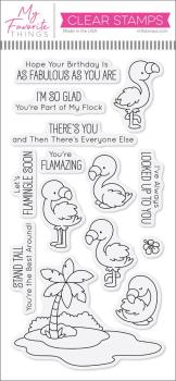 My Favorite Things - Stempelset "Fabulous Flamingos" Clear Stamps