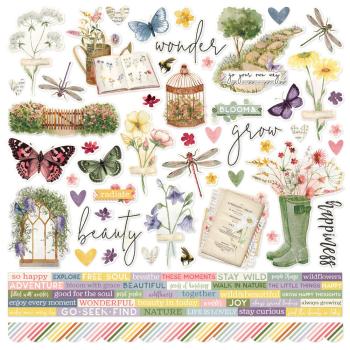 Simple Stories - Collections Kit "Simple Vintage Meadow Flowers" 12 Bogen Designpapier