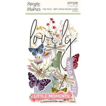 Simple Stories - Stanzteile "Simple Vintage Meadow Flowers" Pages Pieces