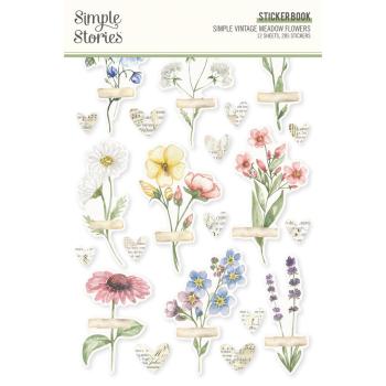 Simple Stories - Aufkleber "Simple Vintage Meadow Flowers" Sticker Book