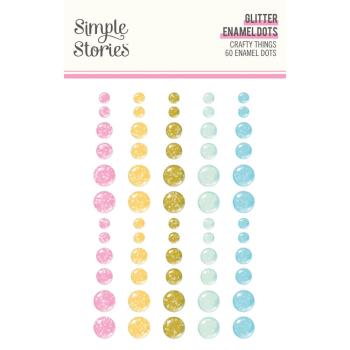 Simple Stories - Enamel Dots "Crafty Things" 60 Stück 