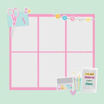 Simple Stories - Stanzteile "Crafty Things" Pages Pieces