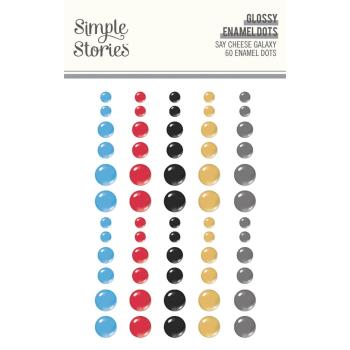Simple Stories - Enamel Dots "Say Cheese Galaxy" 60 Stück 