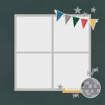 Simple Stories - Stanzteile "Say Cheese Galaxy" Pages Pieces