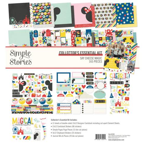 Simple Stories - Collectors Essential Kit "Say Cheese Magic" 12 Bogen Designpapier