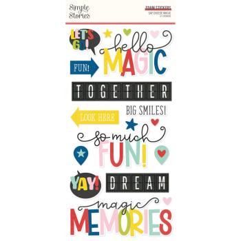 Simple Stories - Aufkleber "Say Cheese Magic" Foam Sticker