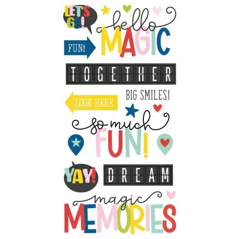 Simple Stories - Aufkleber "Say Cheese Magic" Foam Sticker