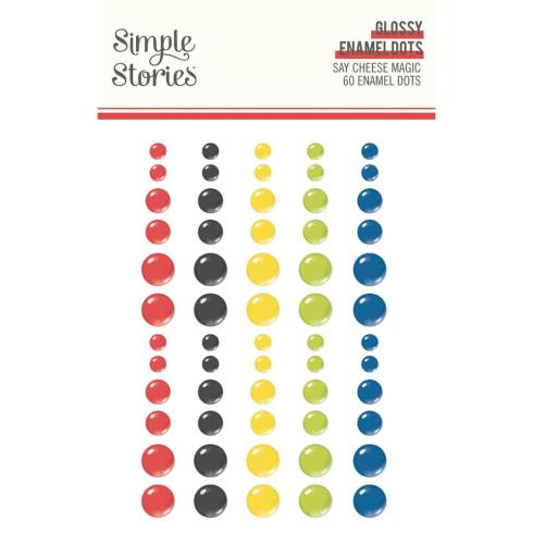 Simple Stories - Enamel Dots "Say Cheese Magic" 60 Stück 