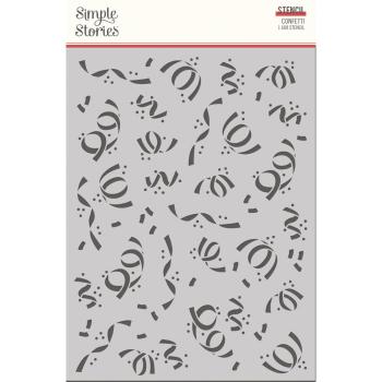 Simple Stories - Schablone 6x8 Inch "Confetti" Stencil