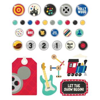 Simple Stories - Decorative Brads "Say Cheese Tinseltown" 