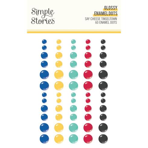 Simple Stories - Enamel Dots "Say Cheese Tinseltown" 60 Stück 