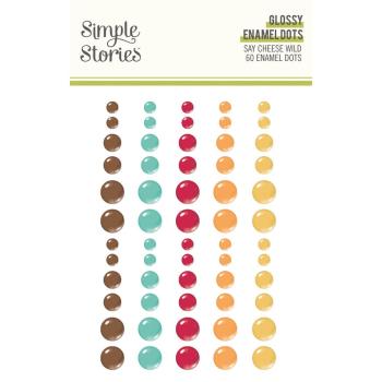 Simple Stories - Enamel Dots "Say Cheese Wild" 60 Stück 