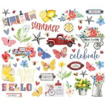 Simple Stories - Stanzteile "Simple Vintage Linen Market" Bits & Pieces 