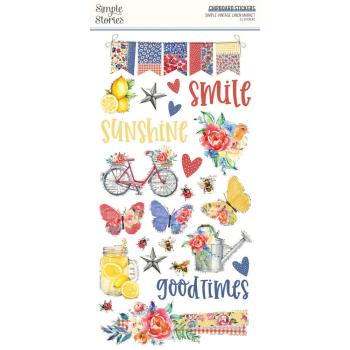 Simple Stories - Aufkleber "Simple Vintage Linen Market" Chipboard Sticker 