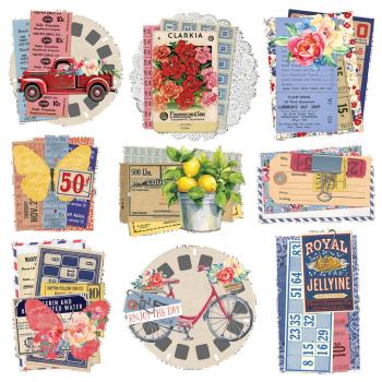 Simple Stories - Chipboard Clusters "Simple Vintage Linen Market" 