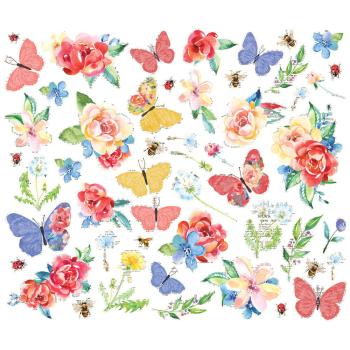 Preview: Simple Stories - Stanzteile "Simple Vintage Linen Market" Floral Bits & Pieces 