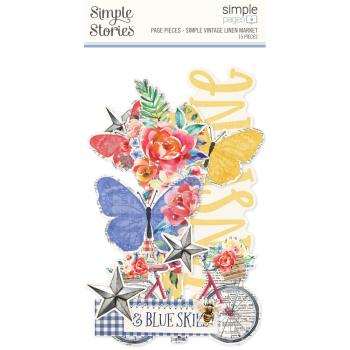 Simple Stories - Stanzteile "Simple Vintage Linen Market" Pages Pieces