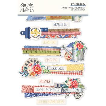 Simple Stories - Aufkleber "Simple Vintage Linen Market" Sticker Book