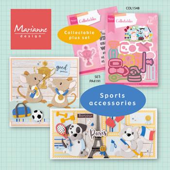 Marianne Design - Präge- und Stanzschalone "Sport Accessories" Collectables Dies