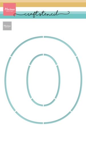 Marianne Design - Schablone 14,9x21cm "Letter O" Stencil