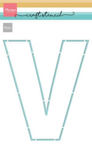 Marianne Design - Schablone 14,9x21cm "Letter V" Stencil