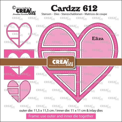 Crealies - Stanzschablone "No. 612 Frame & Inlay Eliza" Cardzz Dies