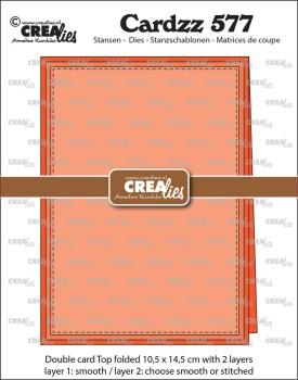 Crealies - Stanzschablone "No. 577 Double Card" Cardzz Dies