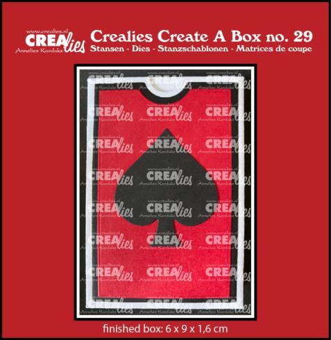 Crealies - Stanzschablone "No. 29 Box for Playing Cards" Create A Box Dies