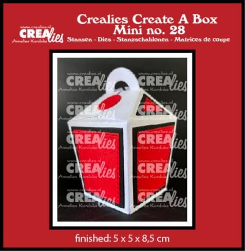 Crealies - Stanzschablone "No. 28 Closed Take Out Box" Create A Box Mini Dies