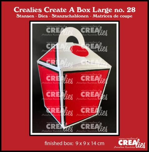 Crealies - Stanzschablone "No. 28 Closed Take Out Box" Create A Box Large Dies