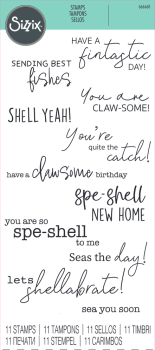 Sizzix - Stempelset "Seas the Day" Clear Stamps