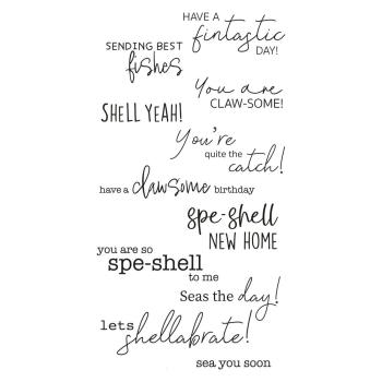 Sizzix - Stempelset "Seas the Day" Clear Stamps