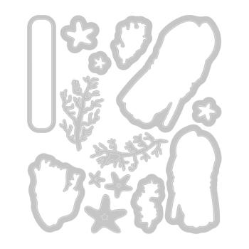 Sizzix - Stanzschablone & Stempelset "You're my Lobster" Framelits Craft Dies & Clear Stamps