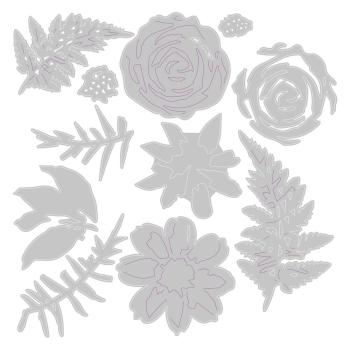 Sizzix - Stanzschablone "Flowers & Fern" Thinlits Craft Dies
