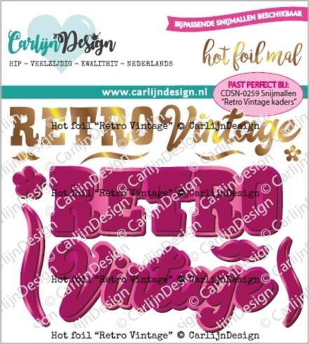 Carlijn Design "Retro Vintage" Hot Foil  