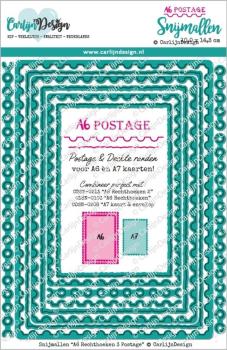 Carlijn Design - Stanzschablone "Rectangles 3 Postage " Dies 